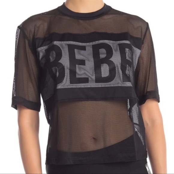 bebe Tops - BEBE Sport mesh shirt Size M